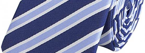 Miglior cravatta blu righe bianche