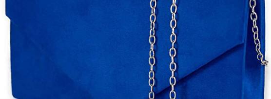 Miglior pochette blu elettrico scamosciata
