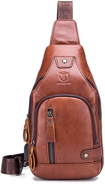 Miglior zaino monospalla uomo pelle