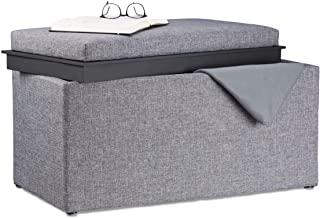 Miglior pouf contenitore grigio