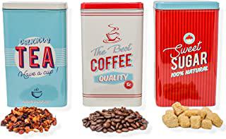 Miglior contenitori vintage zucchero sale caffe