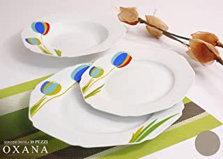 Miglior servizio piatti 36 pezzi colorati