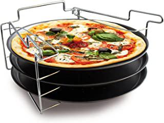 Miglior set 4 teglie per pizza con supporto da forno